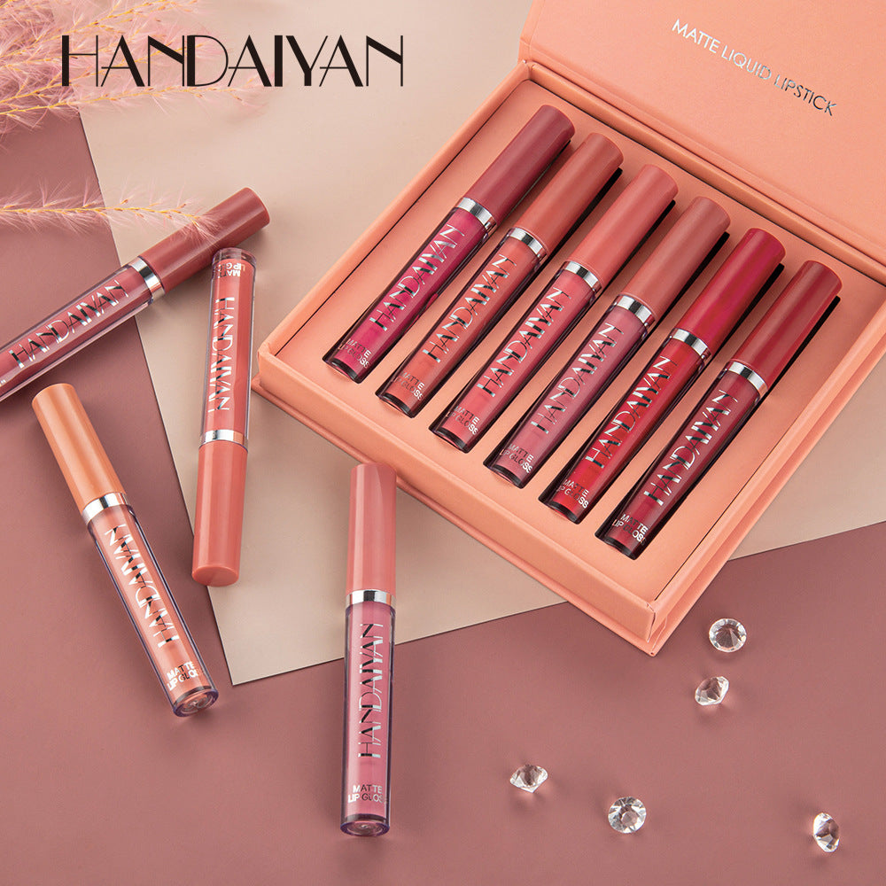 Set Labial a Prueba de Agua | 6 Unidades + Caja de Regalo