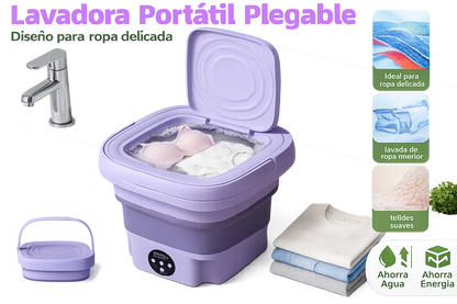 Lavadora portatil plegable 8L