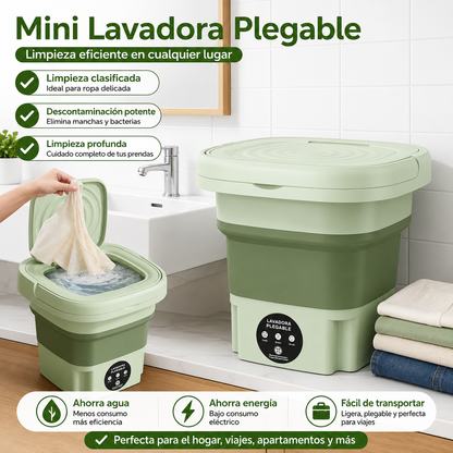 Lavadora portatil plegable 8L