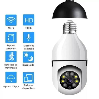 Câmera IP Lâmpada WiFi com Visão Noturna Favoritoz Bivolt 3