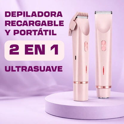 Depiladora 2 en 1 Recargable Pro