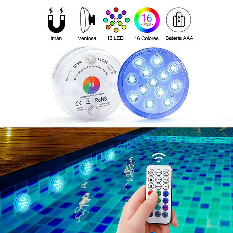 Luces LED Sumergibles Mágicas