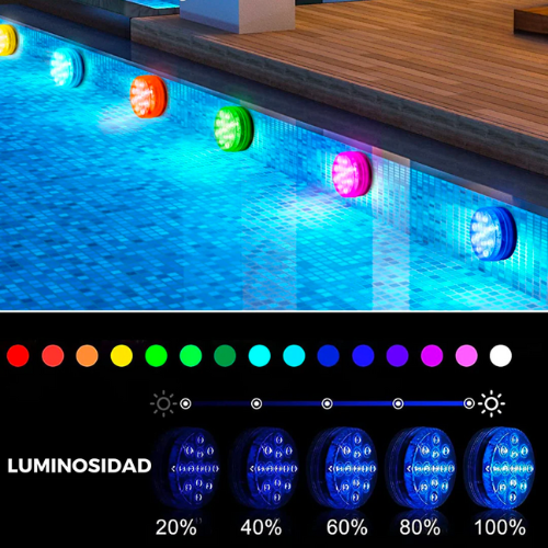 Luces LED Sumergibles Mágicas