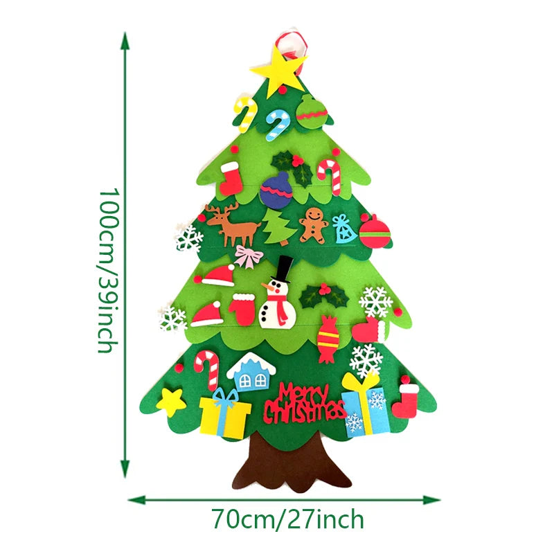 Árbol de Navidad de Fieltro DIY