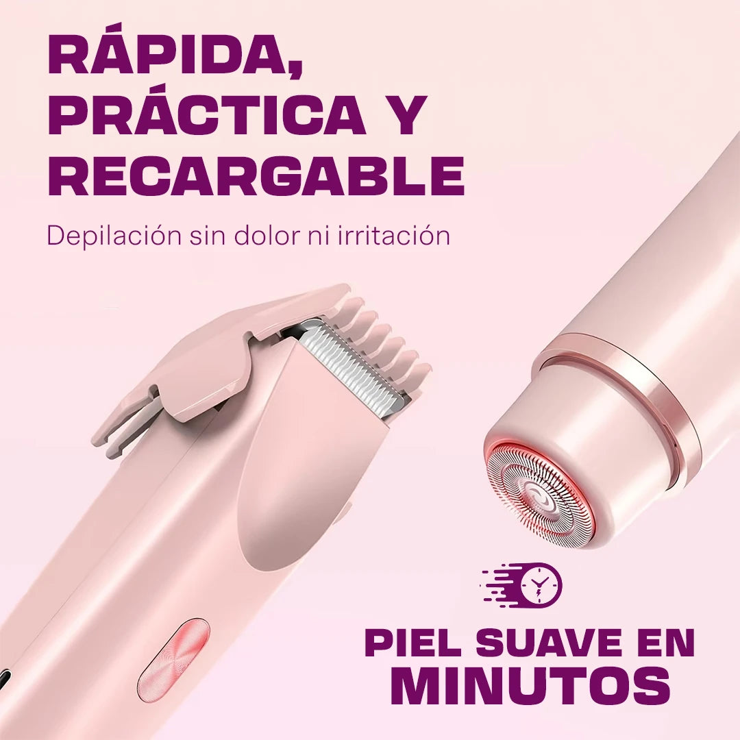Depiladora 2 en 1 Recargable Pro