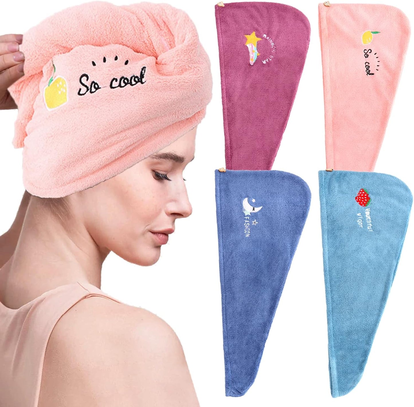 Toalla Turbante Súper Absorbente