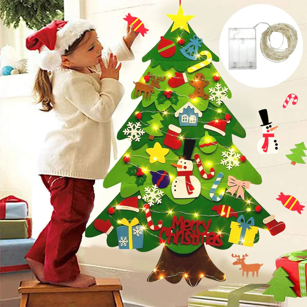 Árbol de Navidad de Fieltro DIY